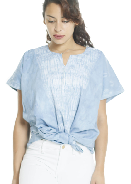 Short sleeve bohemian shirt